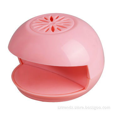 Battery-operated nail dryer for nail polish